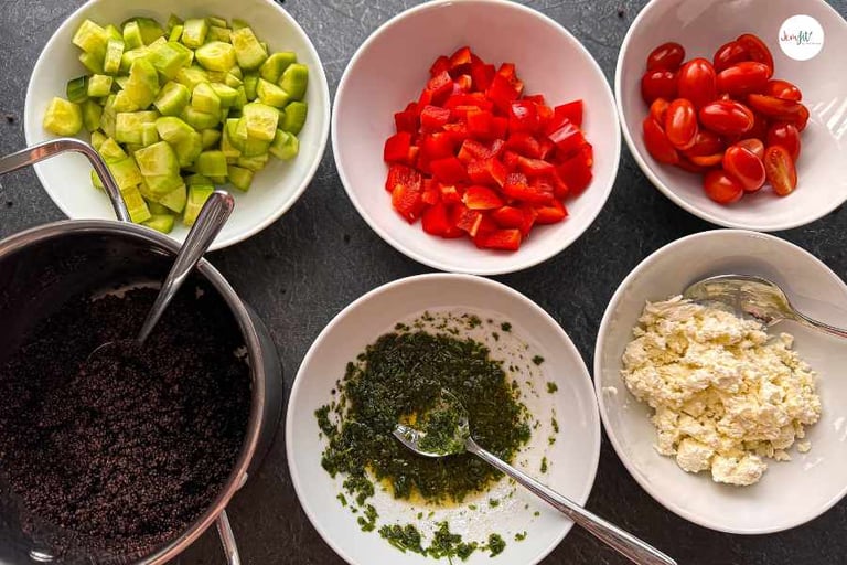 składniki na pyszną salatkę