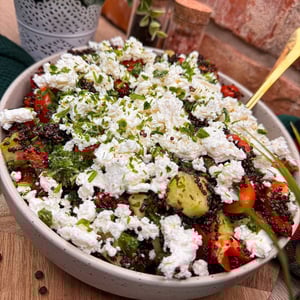 feta, komosa ryżowa, sałatka