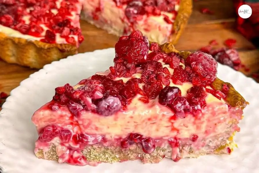 tarta z malinami