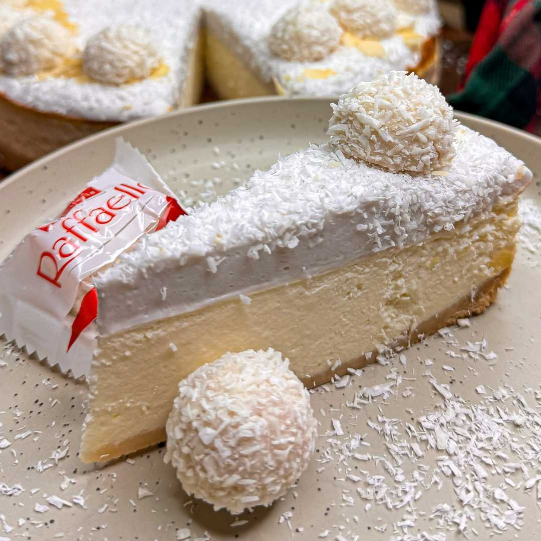 sernik kokosowy rafaello, wersja wysokobiałkowa