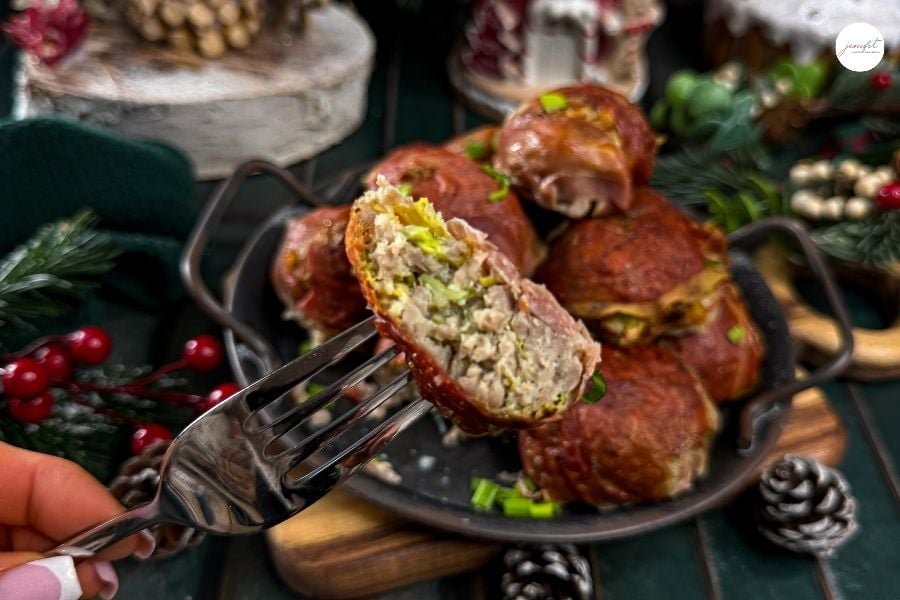 mięsne kąski z szynką