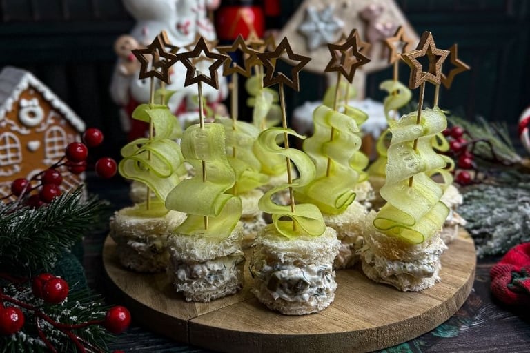 Mini kanapeczki choineczki