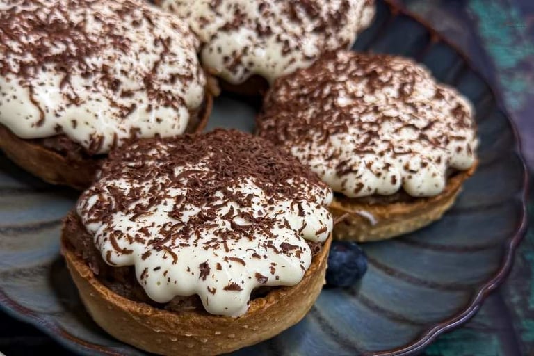 Fit tartaletki z tartą czekoladą