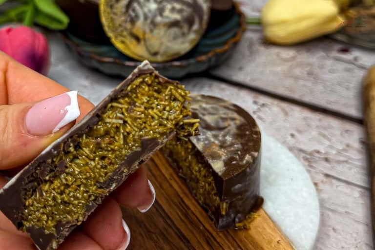 Dubajska czekolada w przekroju