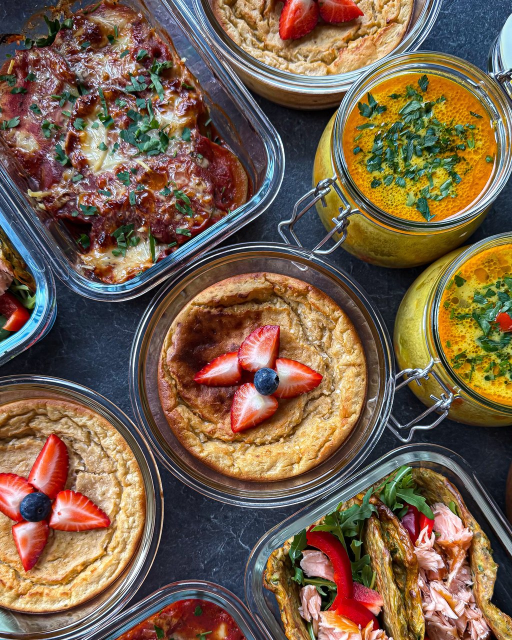 meal prep - przygotowane posiłki na 2 dni jedzenia