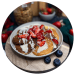 wysokobiałkowe placki proteinowe