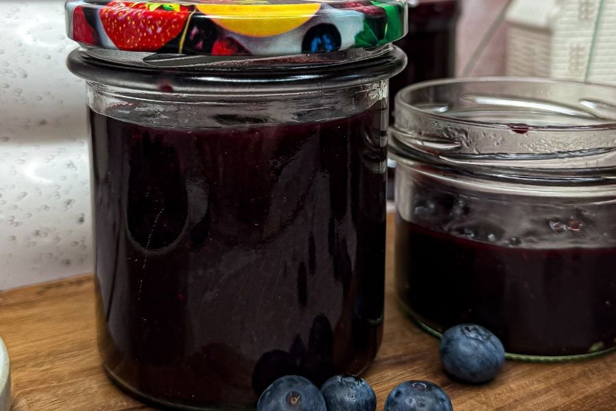aromatyczny dżem z borówek bez cukru
