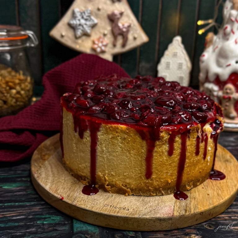 sernik nowojorski z frużeliną wiśniowa