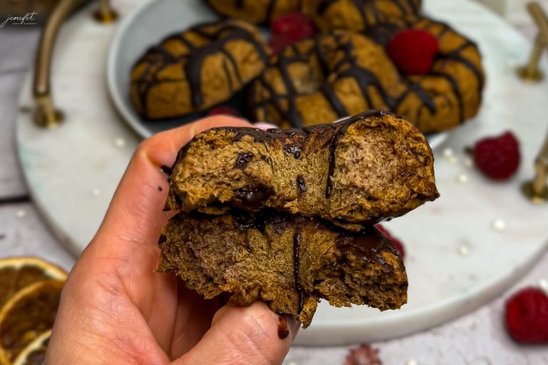 donuty bez jajek, bez glutenu i bez nabiału