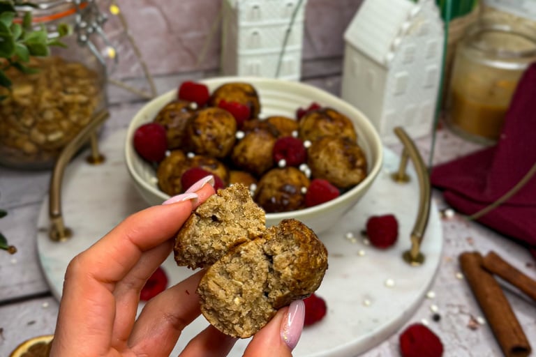 kuleczki bez glutenu i nabiału na słodko