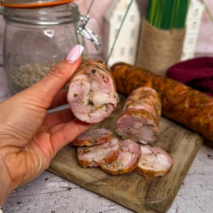 wykonana w domu kiełbasa drobiowa