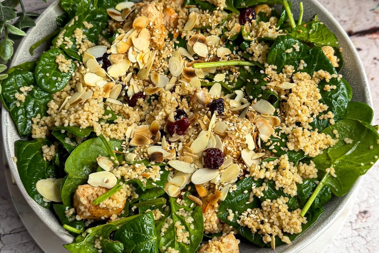 propozycja z warzywami wysokobiałkowymi