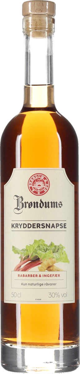 Brndums Kryddersnapse Rabarber/Ingefær