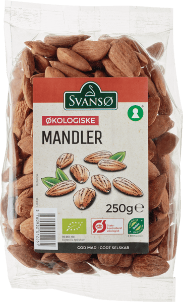 Modelbillede af Svansø Økologiske Mandler 250 g