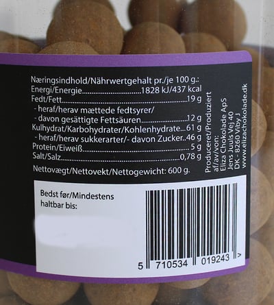 Modelbillede af Lakridskugler Ekstra Stærk 600g