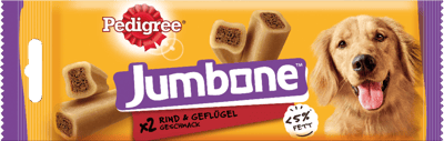 Modellbild av Pedigree Jumbone Oksekød & Fjerkræ 180 g