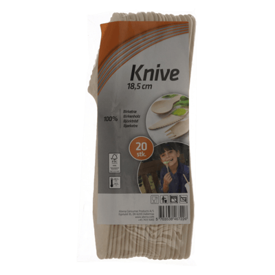 Modelbillede af Kniv, natur, birketræ, 20 stk.