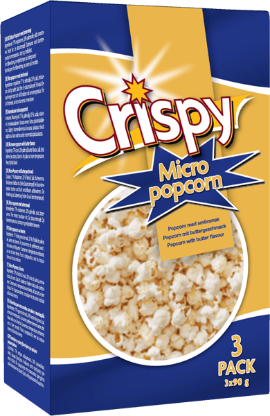 Modelbillede af Crispy Micropop Butter 3-pak