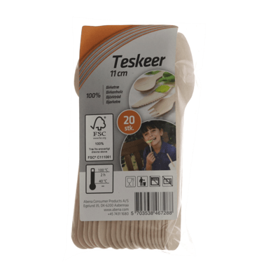 Modelbillede af Teske,  natur, birketræ 20 stk