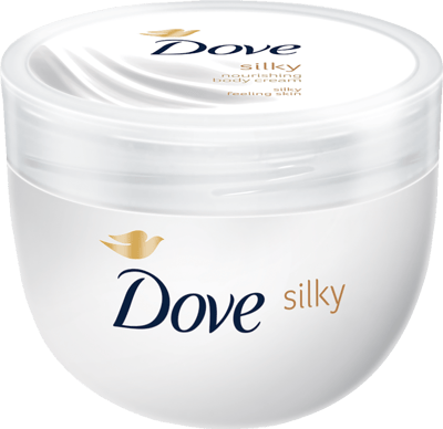 Modelbillede af Dove Silk Creme 300 ml.