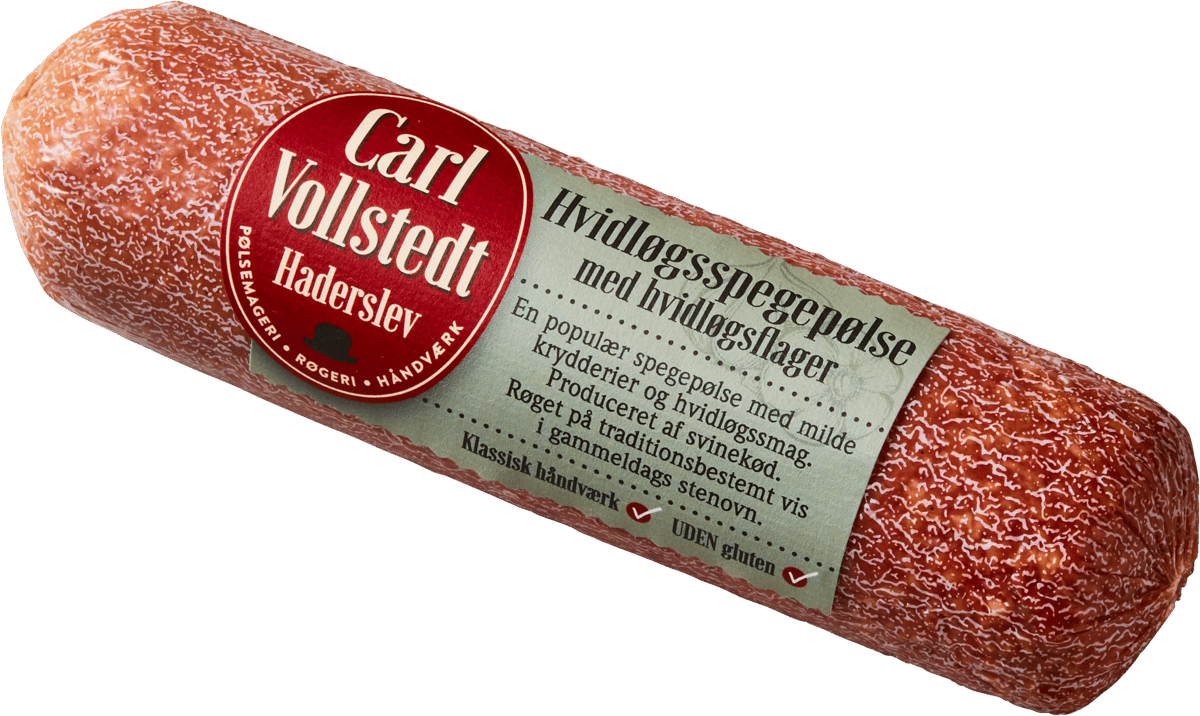 Carl Vollstedt Hvidløgsspegepølse 750 g.