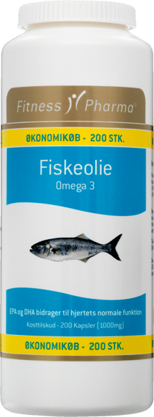 Modelbillede af Fitness Fiskeolie 1000 mg 200 stk.
