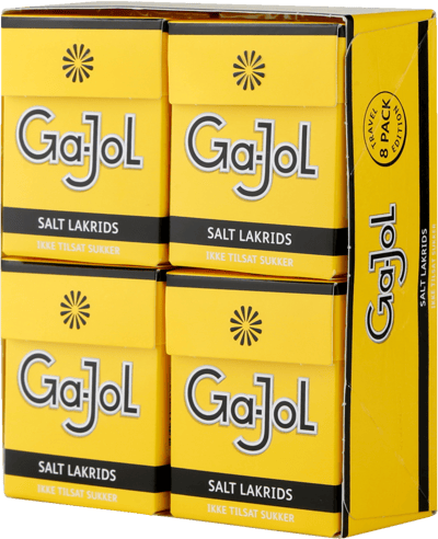 Modelbillede af Ga-Jol Gul Saltlakrids 8x23 g