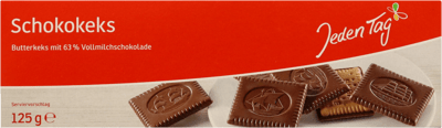 Modelbillede af Kiks med lys chokolade 125 g.
