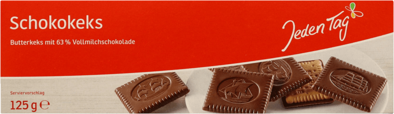 Kiks med lys chokolade