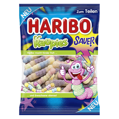 Modelbillede af Haribo Raupies 160g
