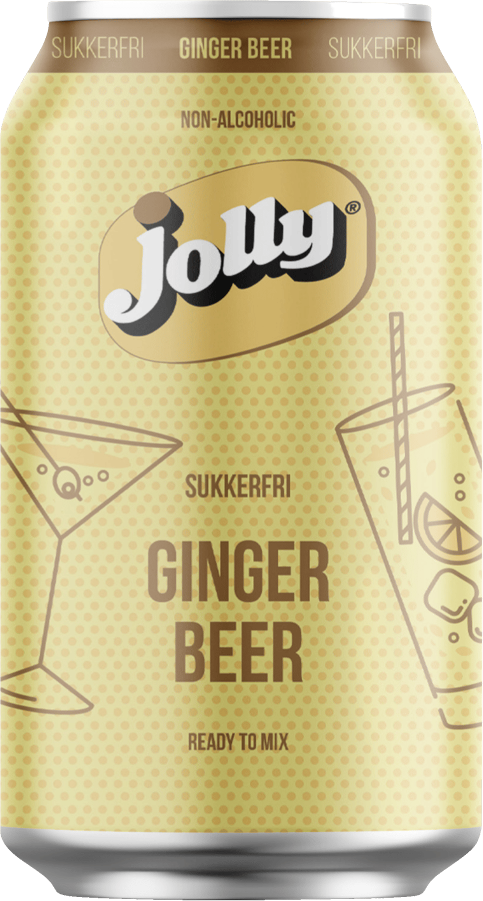 Jolly Sukkerfri Ginger Beer 12x0,33l