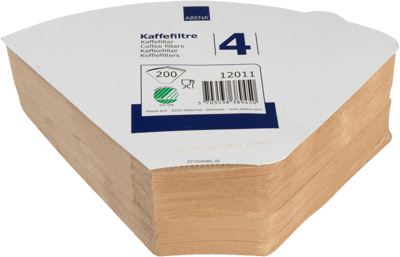 Modelbillede af Kaffefilter 1x4 Ubleget 200 stk
