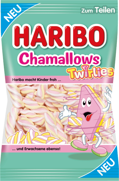 Modelbillede af Chamallows Twirlies Haribo 200g