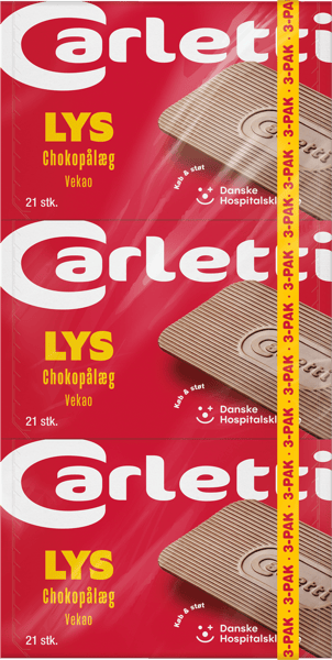Modelbillede af Carletti Vekao 3-Pak Chokopålæg Lys 220,5g