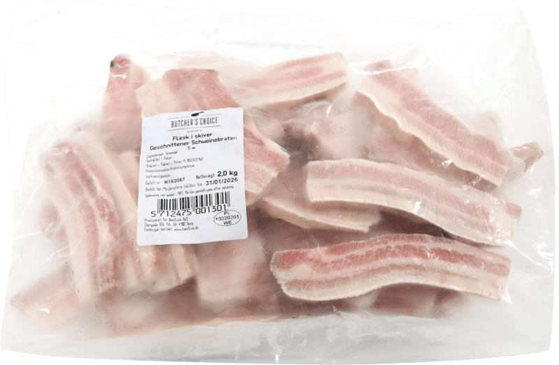 Stegeflæsk I Skiver