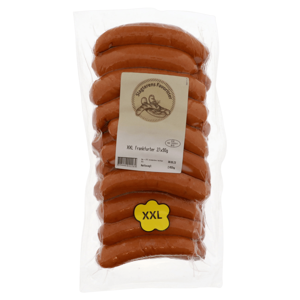 Slagterens Favoritter Frankfurter 2,5 kg XXL