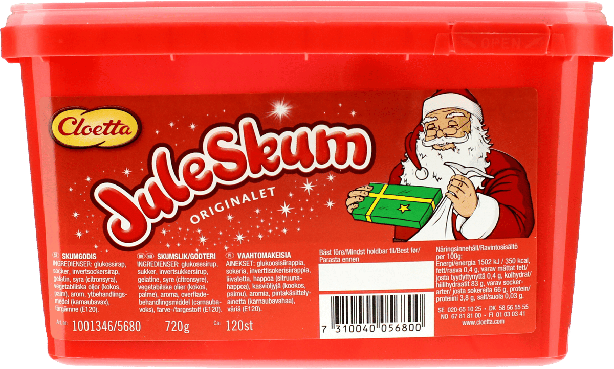 Cloetta Juleskum 720 g