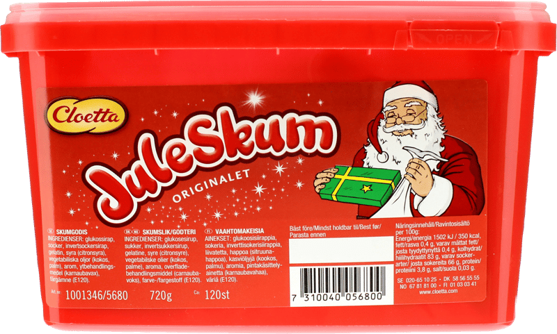 Cloetta Juleskum 720 g.