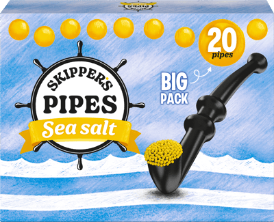 Malaco Skipper's Pipes Seasalt 20er 340g