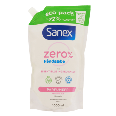 Modelbillede af Sanex Zero % Flyd. Håndsæbe 1000 ml. Refill