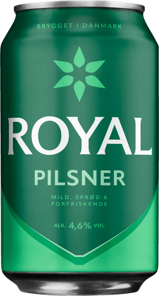Modelbillede af Royal Pilsner 4,6% 24x0,33l ds .