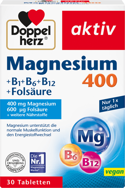 Modelbillede af Magnesium+BVitaminer Doppelherz 30stk