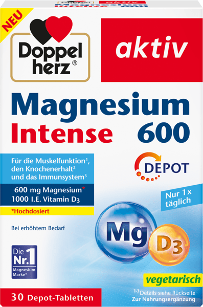 Modelbillede af Magnesium 600 Intense Doppelherz 30stk