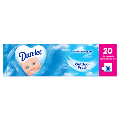 Modelbillede af Dun-Let Dryer Sheets Outdoor Fresh 20 stk.