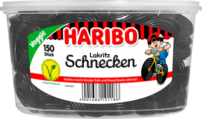 Modelbillede af Haribo Lakritz Schnecken 1500g DE