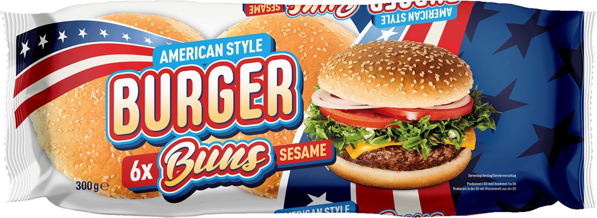Nordthy Hamburger Brød 6 stk. 300g
