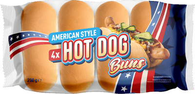 Modelbillede af Nordthy Hotdog brød 4 stk. 250g