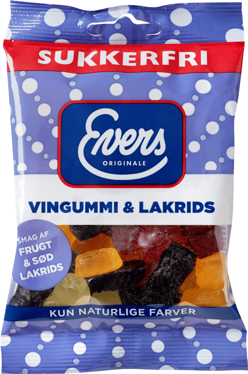 Evers Sukkerfri vingummi & Lakrids mix