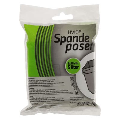 Modelbillede af Spandepose,  Hvid 5L