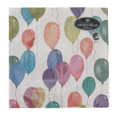Modelbillede af 20stk. Servietter 33cm. Balloner